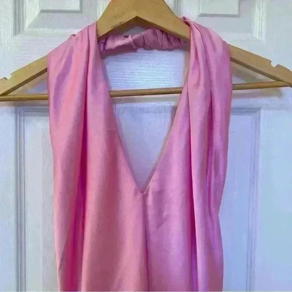 Show Me Your Mumu Jasmine Halter Mini In Pink Size M - Picture 6 of 13